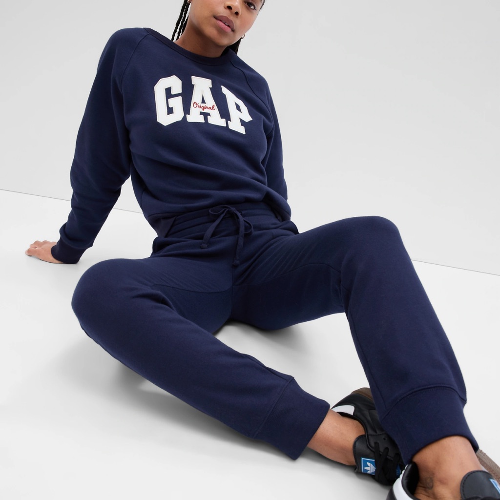 Nwt Gap Fleece Joggers Color Navy Uniform Size Large